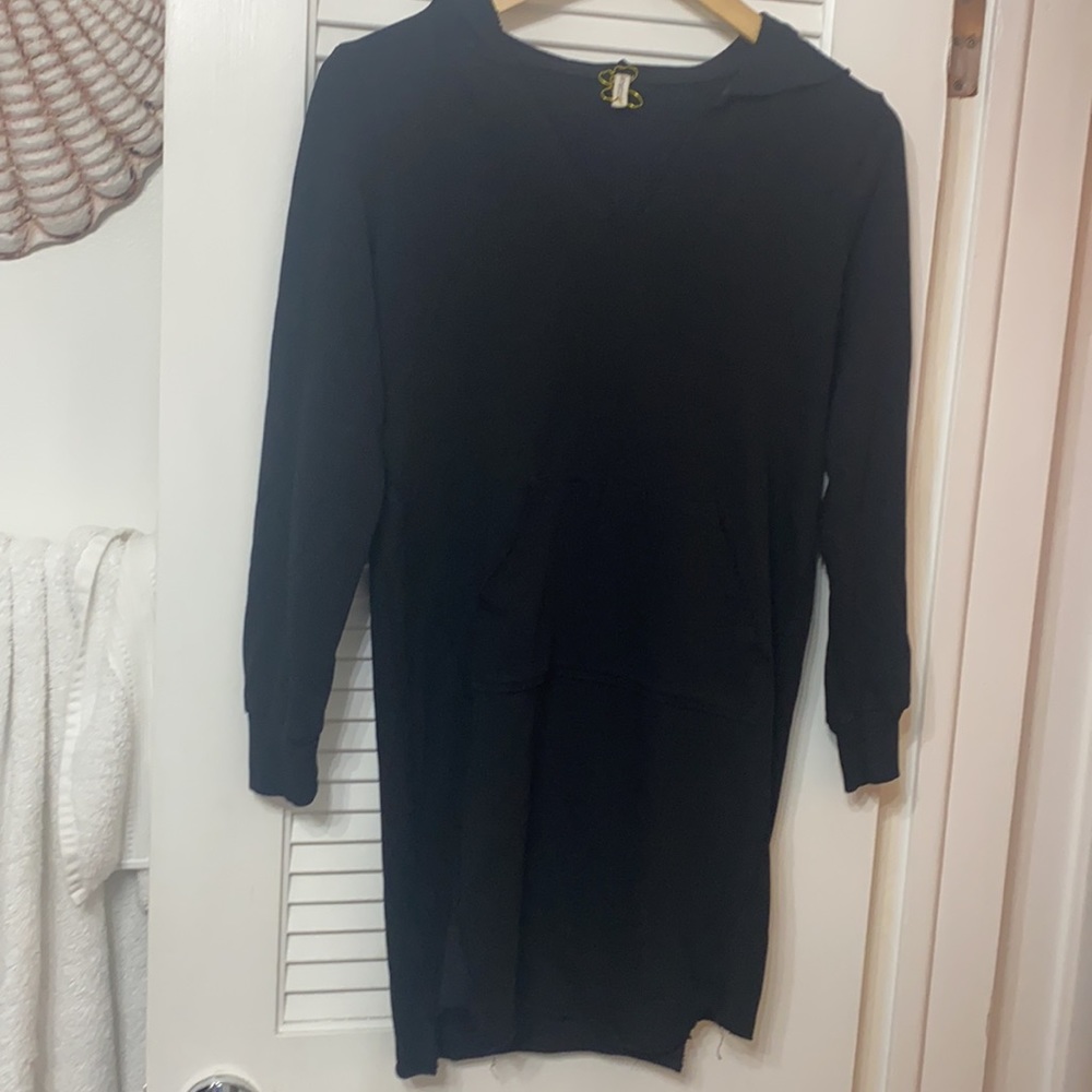 Lanston sweatshirt, hoodie, black, excellent cond
